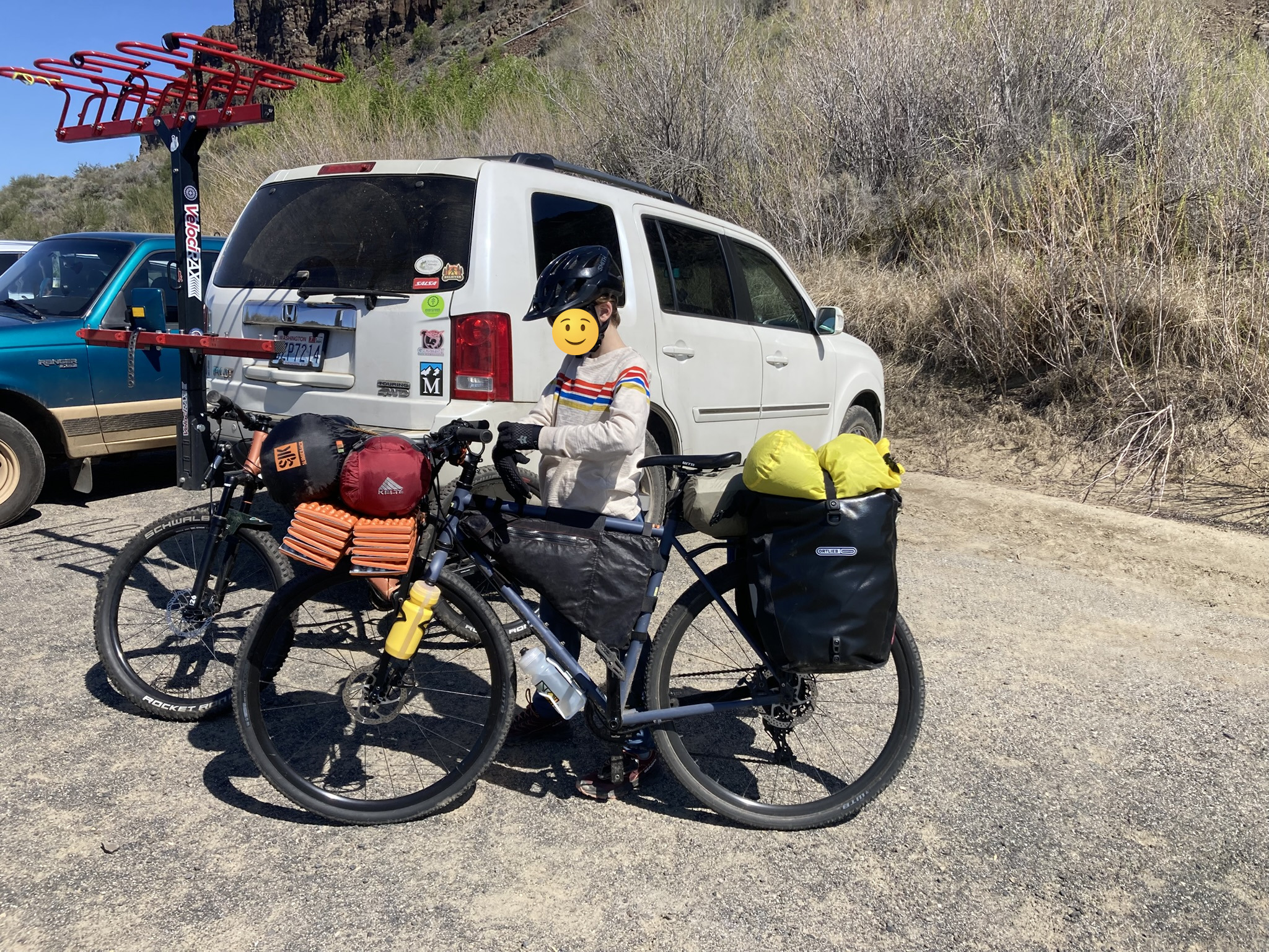 A bike setup for bikepacking